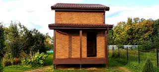 Haus nach Projekt „Kleines Ferienhaus“, Gebiet Kostroma: Fertiges Haus