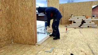 Haus nach Projekt „Lasur“, Kokhma: Wandmontage