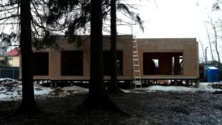 Özel projeli ev, Nazimikha köyü: duvar montajı