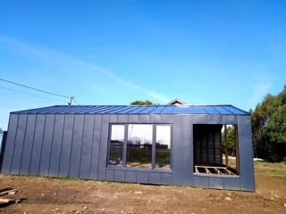 “Barnhouse 76.1” projeli ev, Yadrominskoe kasabası: cephe kaplaması