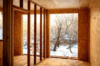 Haus nach Projekt „N4O-36“, Region Kaluga: Innenwände