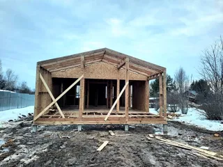 Haus 65,4 m² nach individuellem Projekt, Dorf Striznevo: Wandmontage