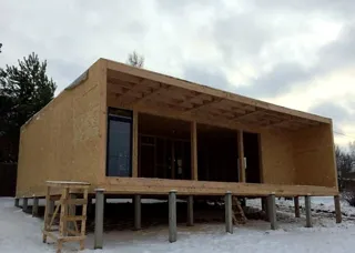 Haus 111,6 m² nach individuellem Projekt, Dorf Troitse Seltsy