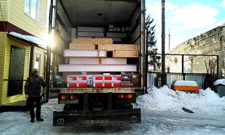 Özel projeye göre ev, Obninsk: ev kitinin teslimi