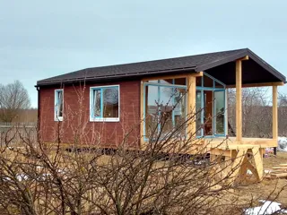 Haus nach Projekt „Barnhouse 39“, Dorf Tarandaevo: Fertiges Haus