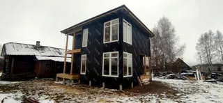House based on the “Patio” design, Mikhaylovskoe village: completed house