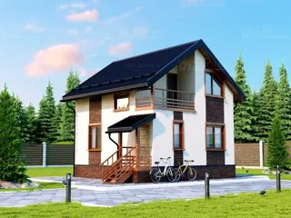 Haus nach Projekt „Wdochnowenie“, Wyksa: Visualisierung des Projekts