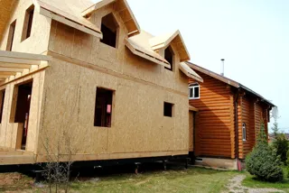 Haus nach Projekt „Garmonija 122.89“, Dorf Buzharovo: Fertiges Haus