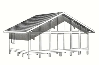 68 m² house, custom design, SNT “Ivolgi”