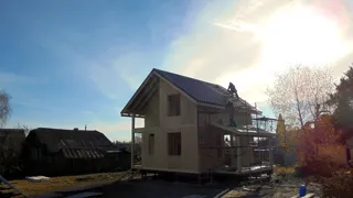 Haus nach Projekt „Solo“, Siedlung Vichuga: Dach