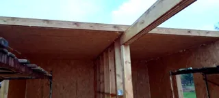 62 m² house, “Mistika s” design, Korobovo village: wall assembly