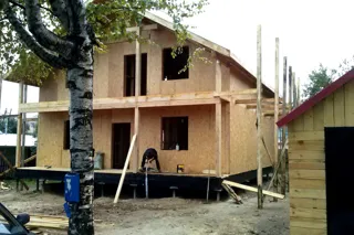 Haus nach individuellem Entwurf, Yaroslavl: fertiges Gebäude