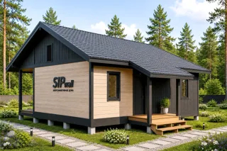 Haus 58,41 m² nach individuellem Projekt, Gebiet Moskau: Projektvisualisierung