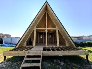 Haus nach Projekt „A-Frame Altai“, Gebiet Moskau