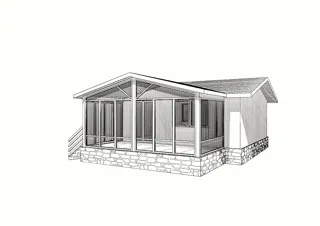 Haus nach individuellem Projekt, SNT „Sarja“: Projektvisualisierung