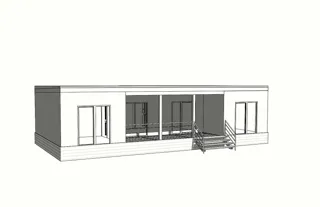 Haus 96 m² nach individuellem Projekt, Dorf Pirogovo: Projektvisualisierung