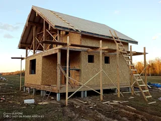 96 m² ev, özel proje, Konokhovo köyü: ikinci kat ve çatı katı