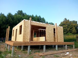 Haus nach individuellem Entwurf, Gebiet Kostroma: Wandmontage