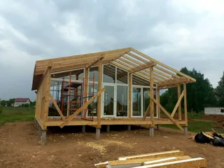 Haus 86,6 m², individuelles Projekt, Dorf Laptevo: Fenster und Türen