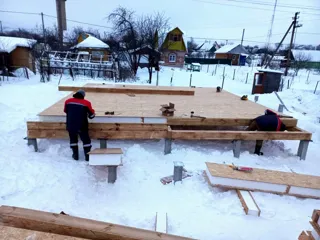 Haus nach Projekt „Awdeewo“, Dorf Minskoe: SIP-Boden auf Höhe 0