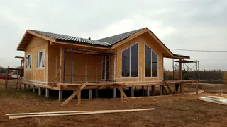 Haus nach individuellem Projekt, KP „Isumrud, Dorf Nowo-Talizy“: Fertiges Haus