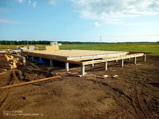 Haus nach Projekt „Barnhouse 84.2“, Dorf Ivantsevo: SIP-Boden auf Höhe 0