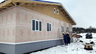 Haus nach individuellem Projekt, Kineshma: Fassadenverkleidung