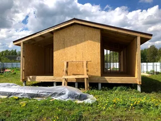 House based on the “Barnhouse 76.1” design, Zaporozhskoe settlement: completed house