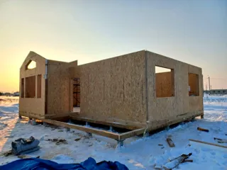 Haus nach Projekt „Galaktika - 76.65“, Kostroma: Wandmontage
