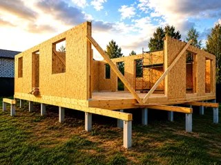 Haus 93,54 m² nach individuellem Projekt, Siedlung Karavaevo: Wandmontage