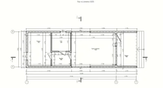 House based on the “Ochag” design, Starkovo village: design floor plan