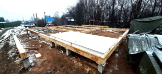 Haus 163 m² nach individuellem Projekt, Dorf Turabevo: SIP-Boden auf Höhe 0