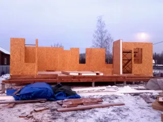 Haus 166 m², Projekt „München“, Vologda: Wandmontage