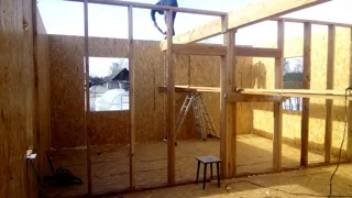 Haus nach Projekt „Slawjanskij Skit“, Rybins: Wandmontage