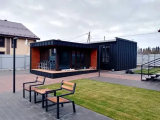40 m² custom-design guest house, Yaroslavl Region: finished building