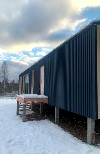 Haus nach Projekt „Barnhouse 110“, Dorf Syanovo-2: fertiges Gebäude