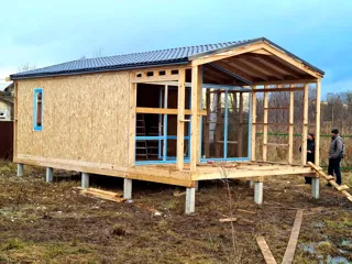 Haus 45 m², Projekt „Barnhouse 33“, Dorf Nazarovo: fertiges Haus