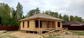 Haus 92 m² nach individuellem Projekt, Dorf Ivantsevo: Wandmontage