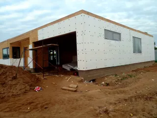 Haus 224 m² nach individuellem Projekt, Dorf Borovikovo: Fassadenverkleidung