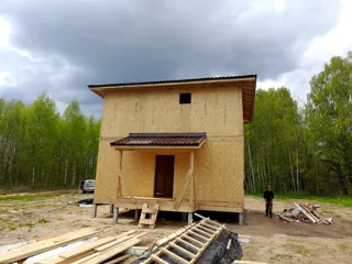 117 m² ev, “Vladimir” projesi, Serednyaya köyü: tamamlanmış ev