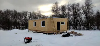 Haus 64 m² nach individuellem Projekt, Dorf Rtishchevo: Fertiges Haus