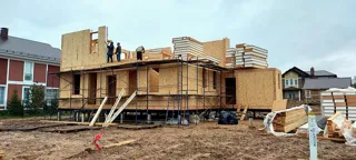 Haus nach individuellem Entwurf, Siedlung Severnyy: zweites Obergeschoss und Dachgeschoss