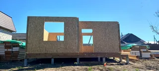 Haus 95 m² nach individuellem Projekt, Dorf Reshma: Wandmontage