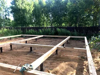 Haus nach individuellem Projekt, KP „Jaroslawskoje Wsmorje“: Fundament und Grundrahmen