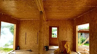 Haus nach Projekt „Mistika - S2.8“, Dorf Kukarino: Innenwände