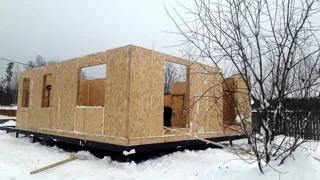 Haus nach Projekt „Utes“, Dorf Nikulskoe: Wandmontage