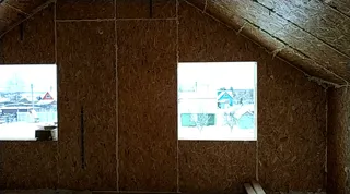 Haus nach Projekt „Nesabudka“, SNT „Rus“: Trennwände