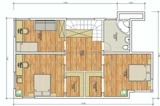 Haus nach Projekt „Sews“, Dorf Koltsovo: Projektgrundriss
