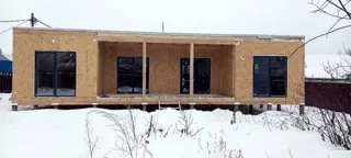 Haus 96 m² nach individuellem Projekt, Dorf Pirogovo: Dach