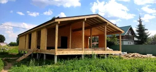Haus 145 m² nach individuellem Projekt, Siedlung Volga: Wandmontage